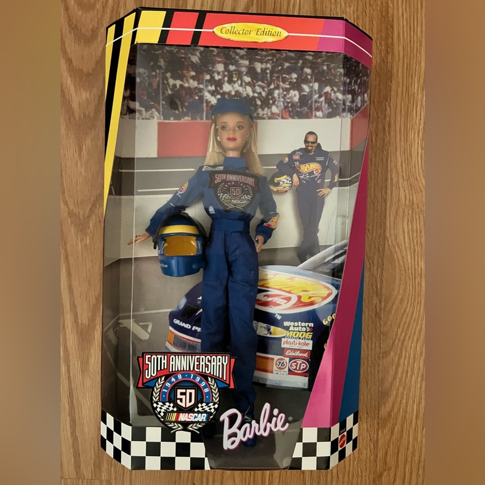 NIB/NRFP Collector Edition:  NASCAR 50th Anniversary Barbie doll